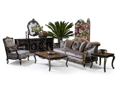 Sofa set sofa dresser side table coffee table armchair sofas set 5-piece.