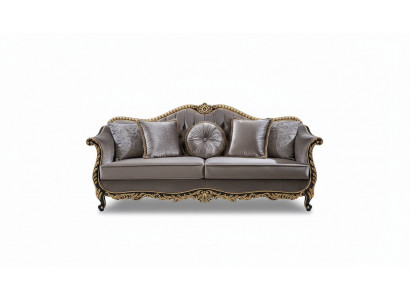 Classic luxury sofa 3-seater sofas seating fabric design couch style textile