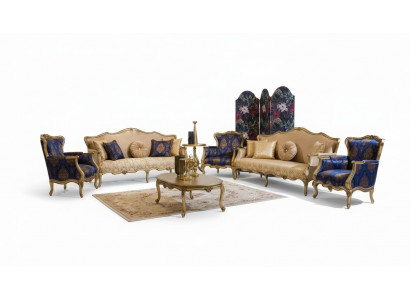 Classic Sofa Suite 3+3+1+1 Seater Luxury Suite Sofa Armchair Set 4-piece