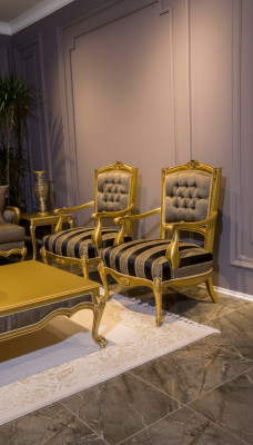 Armchair furniture chairs Art Deco design textile living room armchair design new