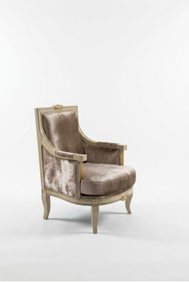 Art Deco armchair, relax, fabric lounge, textile seat, luxury seating, polyester