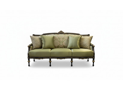 Luxury Three-Seater Modern Couch Upholstery Furniture Sofas Fabric Textile Green