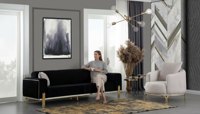 Luxury suite set sofa suite 3-3-1 seat sofa sofas armchair fabric 3-piece sets new