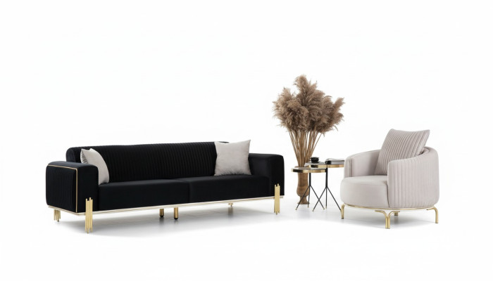 Luxury suite set sofa suite 3-3-1 seat sofa sofas armchair fabric 3-piece sets new