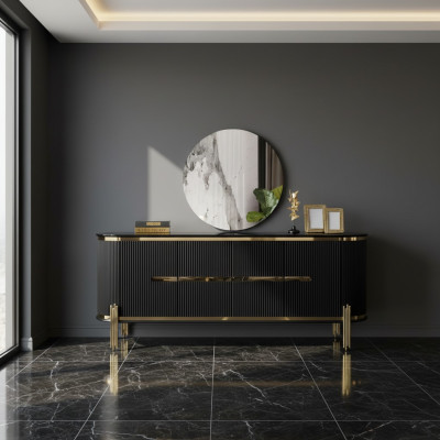 Sideboard Luxury Cabinet Shelf Wood Sideboard Cabinets Living Room Modern Designer