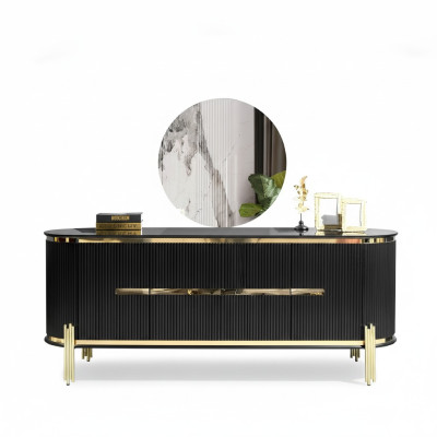 Sideboard Luxury Cabinet Shelf Wood Sideboard Cabinets Living Room Modern Designer