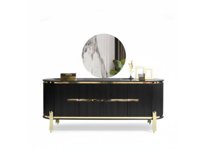 Sideboard Luxury Cabinet Shelf Wood Sideboard Cabinets Living Room Modern Designer