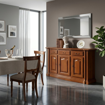 Chest Sideboard Brown Solid Wood Cabinet Furniture Dressers Sideboards