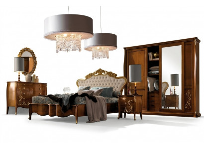 Bedroom set hotel design bedroom luxury bed nightstand dresser 6-piece set