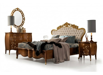 Bedding Set Bed Luxury Classic Bedroom Hotel Bed Baroque Furniture Wood