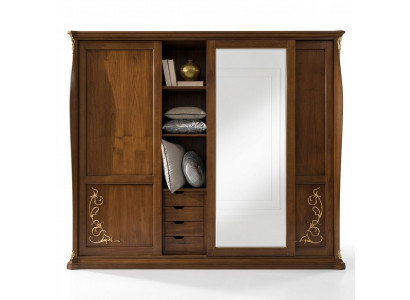 Bedroom wardrobe wood furniture baroque new classic wardrobe cabinets