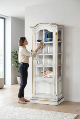 Solid Wood Sideboard White Living Room Sideboard Dining Room Display Cabinet Furniture