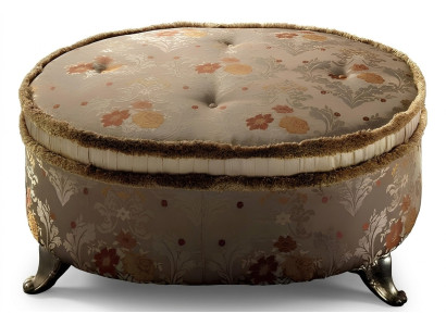 Oval table, Chesterfield upholstered stool, footstool, ottoman, sofa, side round