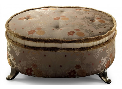 Oval table, Chesterfield upholstered stool, footstool, ottoman, sofa, side round