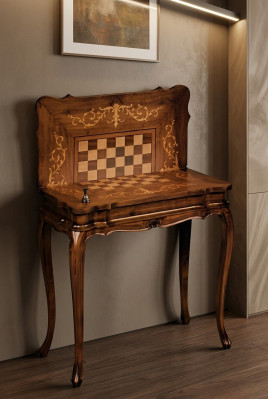 Chess table chess chessboard table wood tables the game furniture antique style new