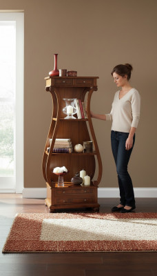 Showcase design shelf living room wall shelf wood glass cabinet furniture cabinets