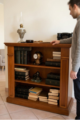 Bookshelf Display Cabinet Showcase Cabinet Classic Cabinet Bookcase Wood New