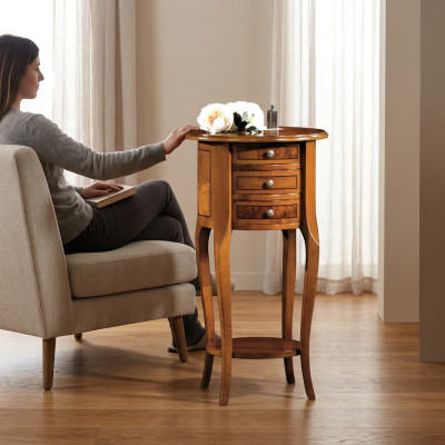 Side table coffee table oval dresser tables console design wood table new