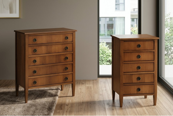 Massive Italian furniture ensemble - Tall cabinet, dresser, sideboard for stylish furnishing