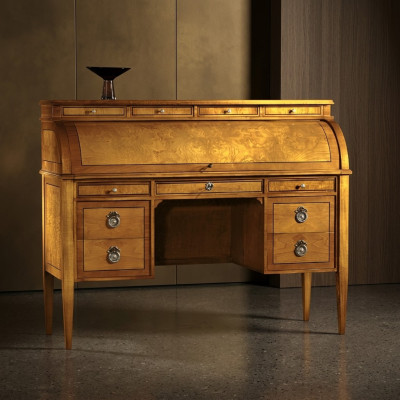 Tables Desk Office Table Noble Wood Baroque Rococo Antique Style Furniture Furniture