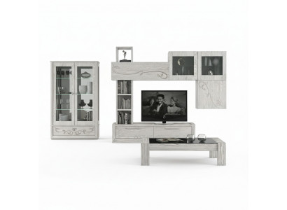 Design wall cabinet shelf living room wooden cabinets display case wall shelves Italy new.