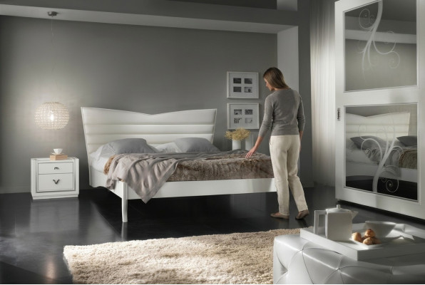 Bedroom bed nightstand set group double beds beds new set 3-piece.