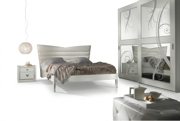 Bedroom bed nightstand set group double beds beds new set 3-piece.