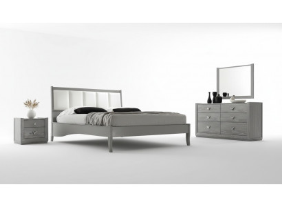 Bedroom Bed Nightstand Beds Wood Group Double Design Suite Set 3-piece.