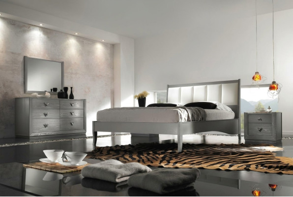Bedroom bed nightstand dresser mirror set group double new set 5-piece