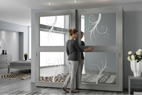 Wardrobe Closet Sliding Doors Cabinets Wood New Furniture Italian Furniture