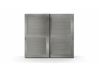 Wardrobe with sliding doors cupboards wood modern furniture furnishing.