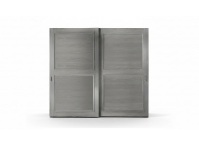 Wardrobe with sliding doors cupboards wood modern furniture furnishing.