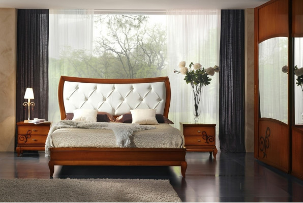 Luxury Set 3-piece Bedroom Bed Nightstand Ensemble Group Beds Double Hotel