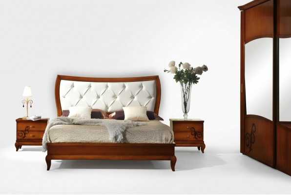 Luxury Set 3-piece Bedroom Bed Nightstand Ensemble Group Beds Double Hotel