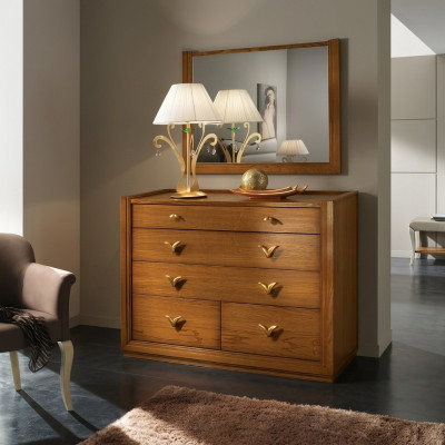 Dresser Mirror Set Group Dressers Console Wood Cabinet Shelf New Set 2 pieces