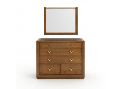Dresser Mirror Set Group Dressers Console Wood Cabinet Shelf New Set 2 pieces