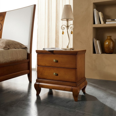 Nightstand 2 Drawers Side Table Bedside Cabinet Dresser Console Wood Design