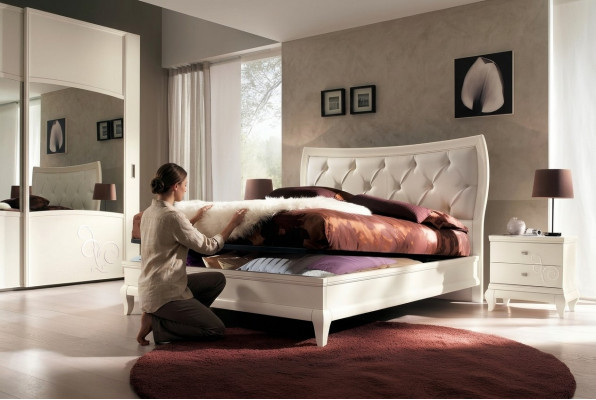 Bed Beds Bed Frame Wood Double Bed Frame Double Beds Modern Hotel Italy
