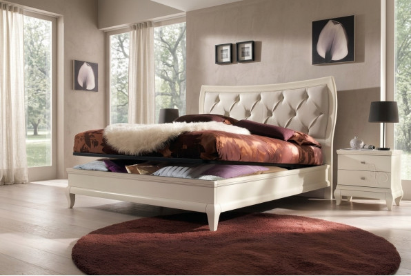 Bed Beds Bed Frame Wood Double Bed Frame Double Beds Modern Hotel Italy