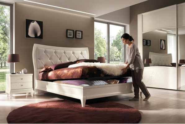Bedroom Bed Nightstand Double Beds Modern Bed Frame Beds 3-Piece Set