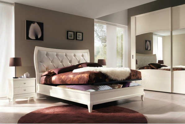 Bedroom Bed Nightstand Double Beds Modern Bed Frame Beds 3-Piece Set