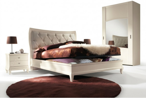 Bedroom Bed Nightstand Double Beds Modern Bed Frame Beds 3-Piece Set