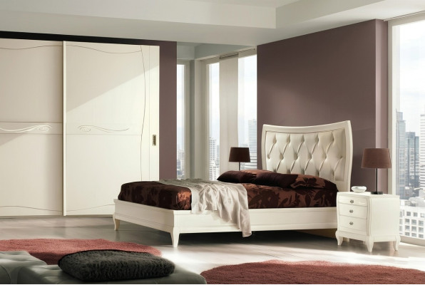 Bedroom bed bedside table double beds set bed frame beds set 3-piece.