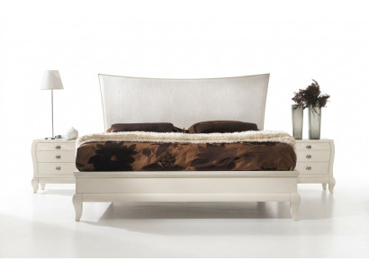 Three-piece set: bedroom bed nightstand nightstand bed group design.