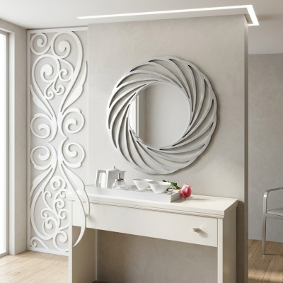 Mirror Wall Mirror Wood Modern Wall Mirror Furniture Little Mirror Design 90x90 New