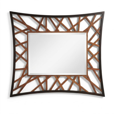 Mirror Wall-Mounted Mirror Wood Modern Wall Mirror Furniture Little Mirror Design 111x89 New