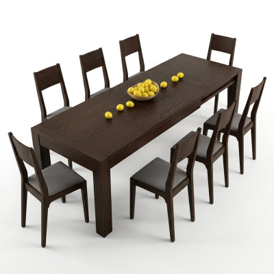 Dining Table Extendable Table Tables Dining Tables Furniture XXL Wood Design Modern New