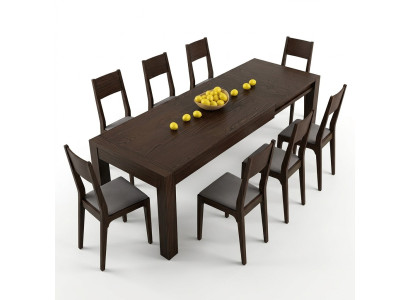 Dining Table Extendable Table Tables Dining Tables Furniture XXL Wood Design Modern New