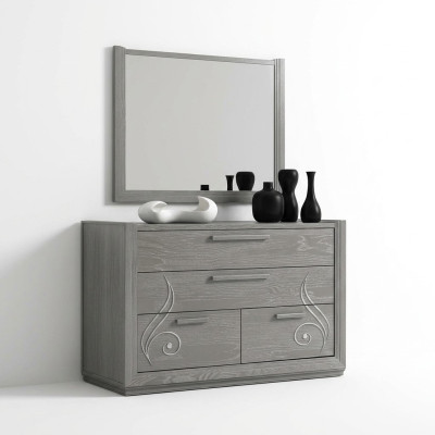 Sideboard Mirror Wardrobe Luxury Sideboards Wardrobe Shelf Console Furniture Set 2-piece.