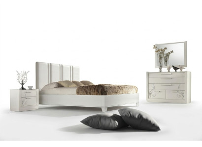 Bedroom Bed Nightstand Group Beds Luxury Bed Frame Wood Design Set 3-piece